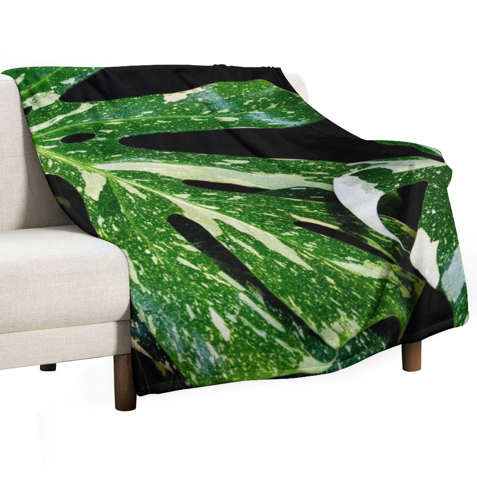 Monstera Thai Constellation - Coperta Monstera Thai Constellation, Morbida e