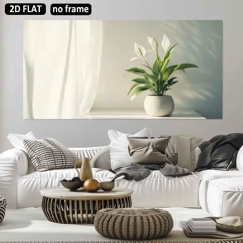 Peace Lily White - (1 Pezzo Senza Cornice) Stampa su