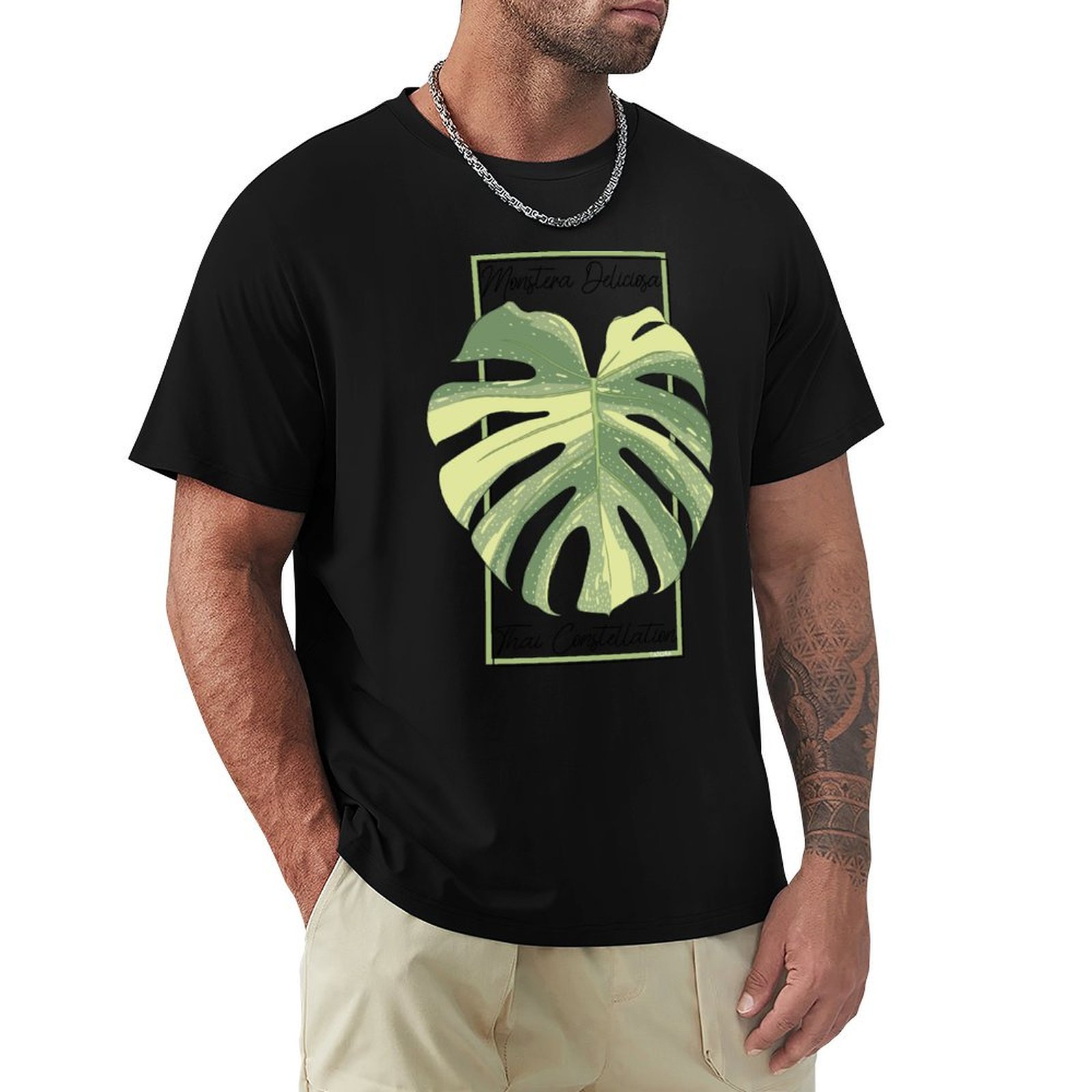 Monstera Thai Constellation - T-Shirt Monstera Thai Constellation con Stampa