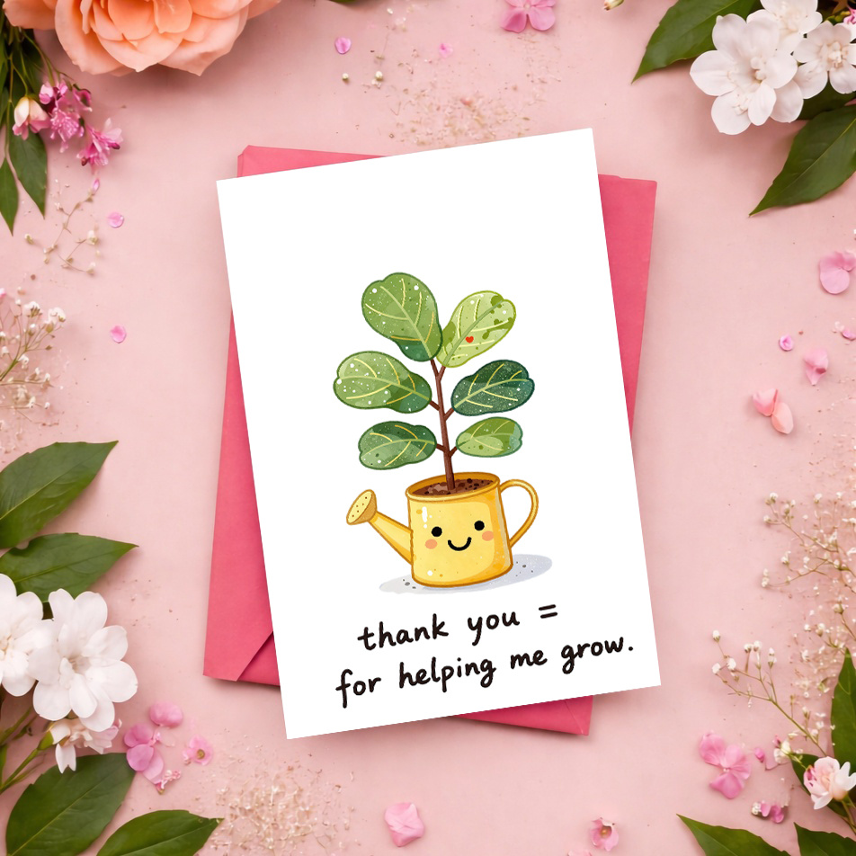 1 biglietto di ringraziamento  - The Plant Parent recensione e prezzo